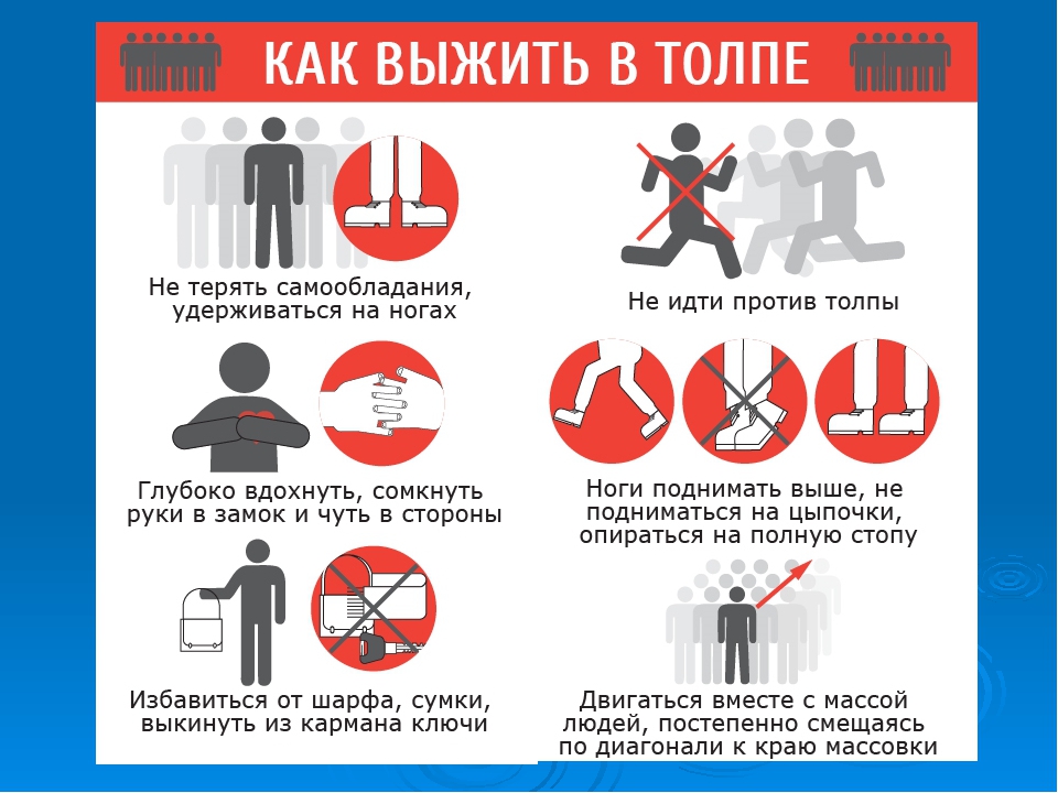 Как вести себя при панике в толпе во время террористического акта